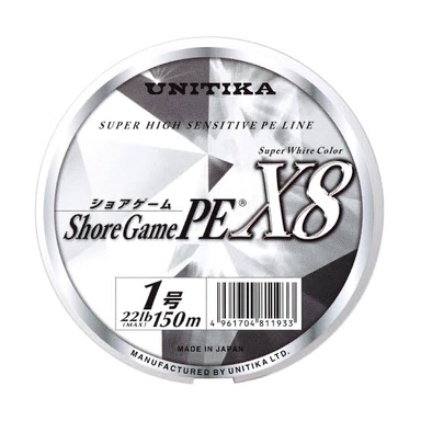 UNITIKA Shore Game PE® X8 1号/150m/ホワイト