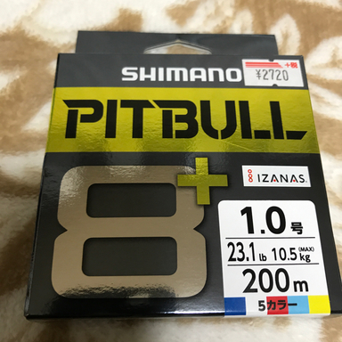 SHIMANO PITBULL 8+ 1号/150m/ピンク