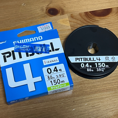 SHIMANO PITBULL 4 0.4号/150m/グリーン