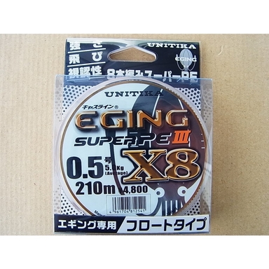 UNITIKA キャスライン　エギングスーパーPEⅢ X8 0.5号/5.0kg