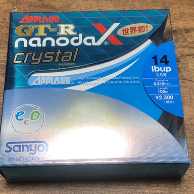 sanyo nylon APPLAUD GT-R nanodax crystal HARD 14lb/100m/クリア