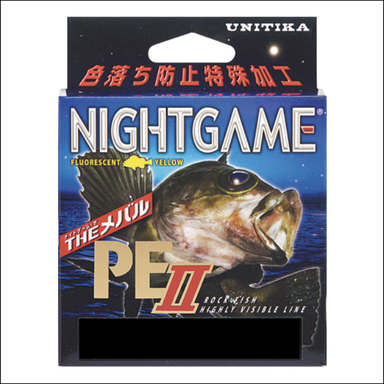 UNITIKA Night Game® THE MEBARU 0.8号/3lb/150m/イエロー