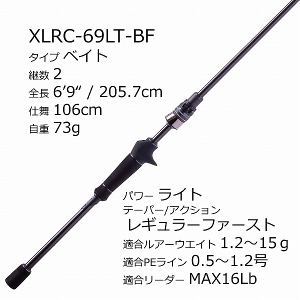 アブガルシア ソルティーステージ プロトタイプ ベイトフィネス XLRC-69LT-BF