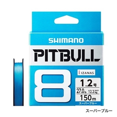 SHIMANO PITBULL 8 1.2号/27lb 1.2号/27.0lb(スーパーブルー）
