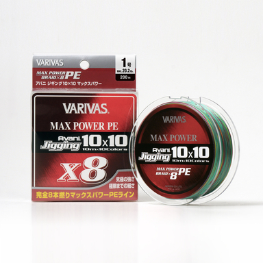VARIVAS Avani®︎ JIGGING 10×10 MAX POWER PE X8 1.2号/200m/10カラー