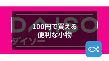 ダイソーで買える、釣りに便利なグッズを紹介。