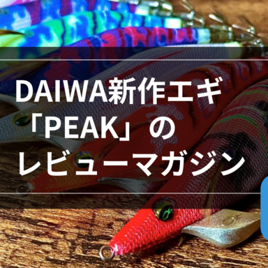 【エギング】DAIWA新作エギ「PEAK」のレビュー！