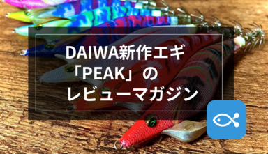 【エギング】DAIWA新作エギ「PEAK」のレビュー！