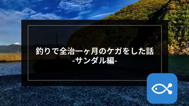 ライトゲーム】釣りで全治一ヶ月のケガをした話-サンダル編