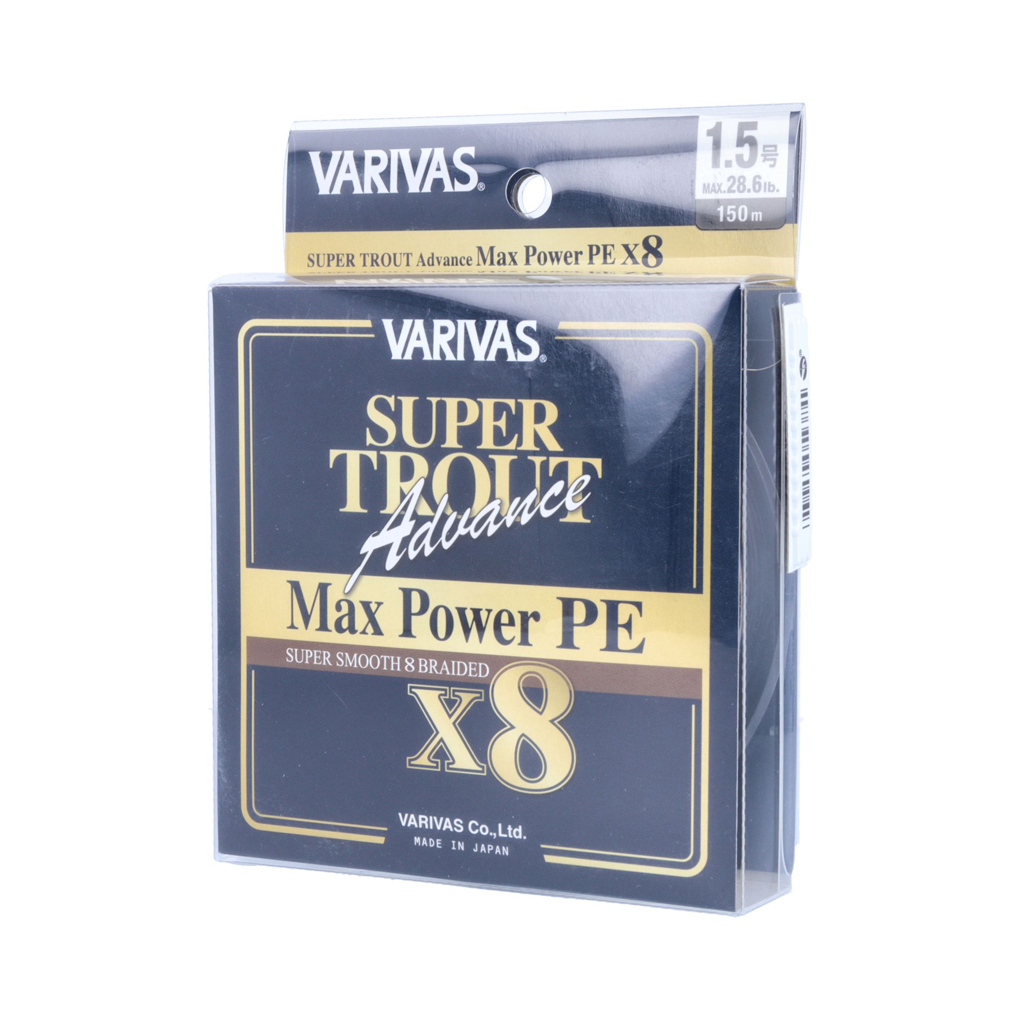 VARIVAS スーパートラウト アドバンス［マックスパワー PE］X8 0.8号/シャンパンゴールド/150m