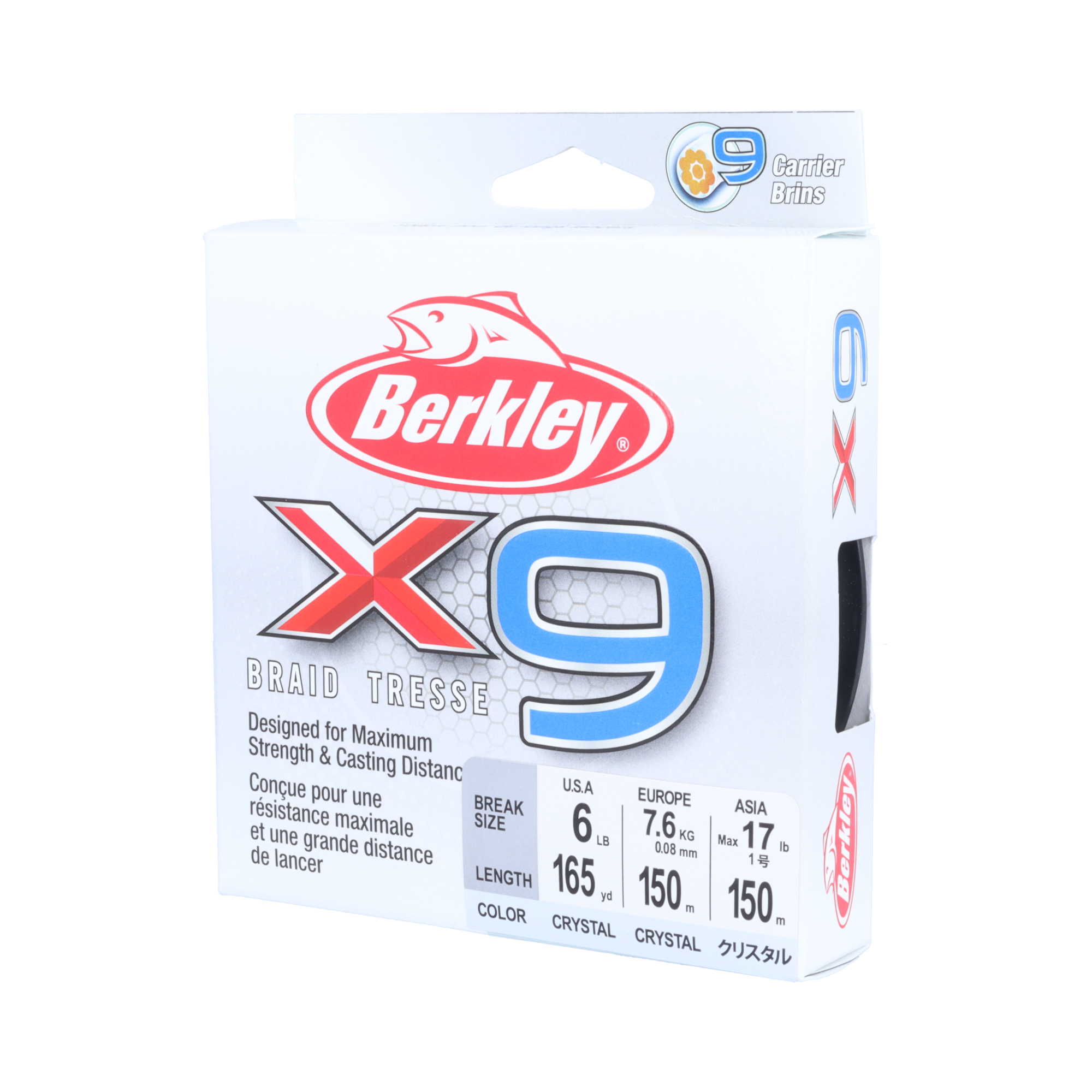 Berkley 20エックス9 4.0号/59.0lb/クリスタル/150m