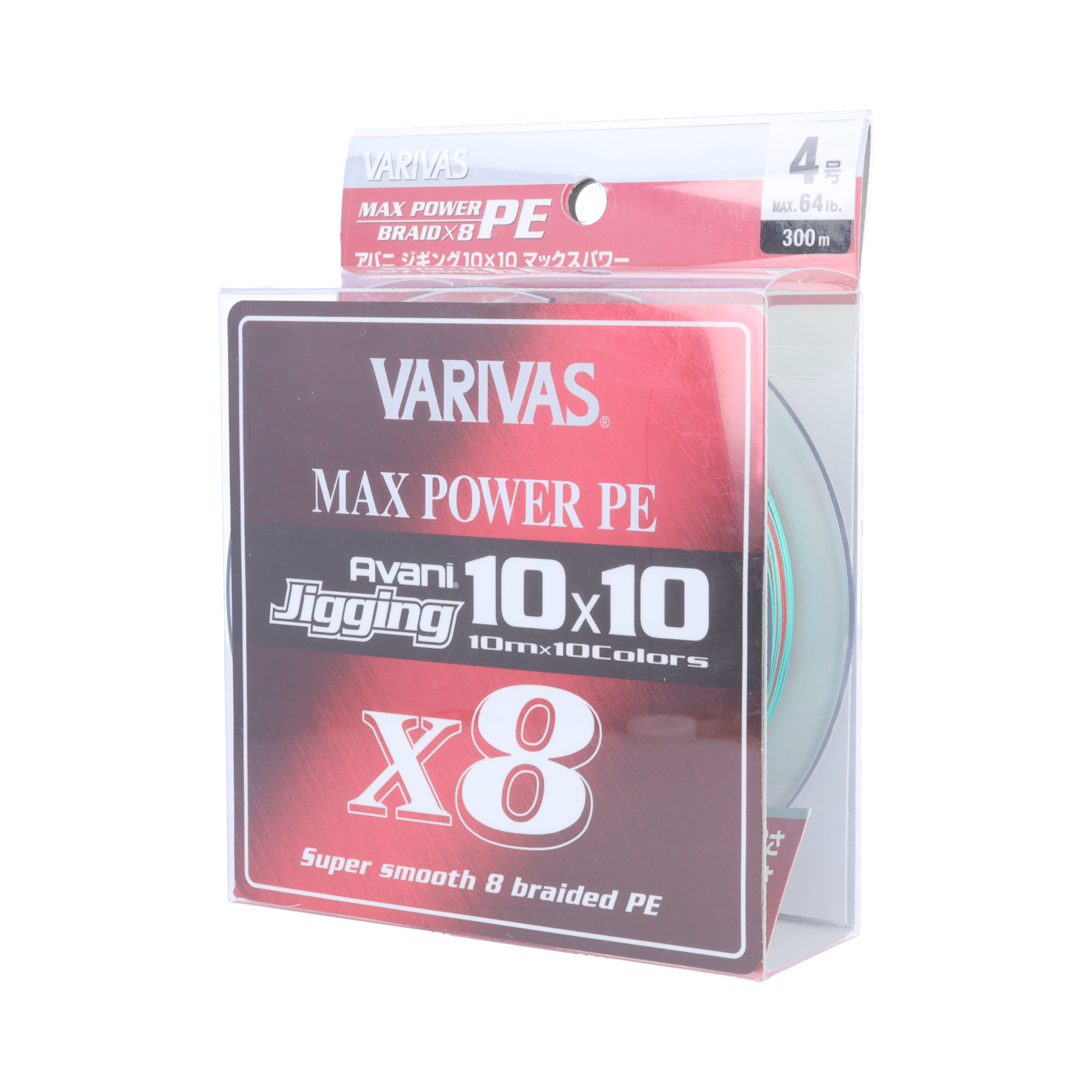 VARIVAS アバニ®︎ ジギング 10×10 マックスパワー PE X8 2.0号/10色/200m