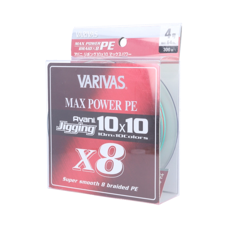 VARIVAS アバニ®︎ ジギング 10×10 マックスパワー PE X8 2.0号/10色 