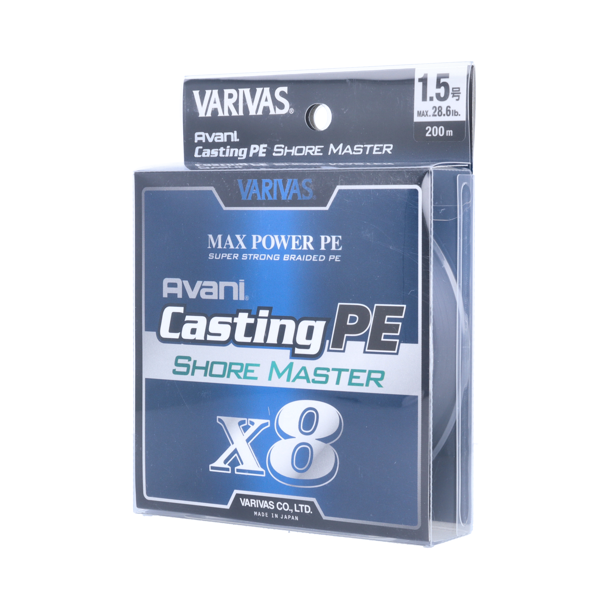 VARIVAS アバニ®︎ キャスティング PE マックスパワー X8 ショアマスター 1.5号/ホワイト/200m