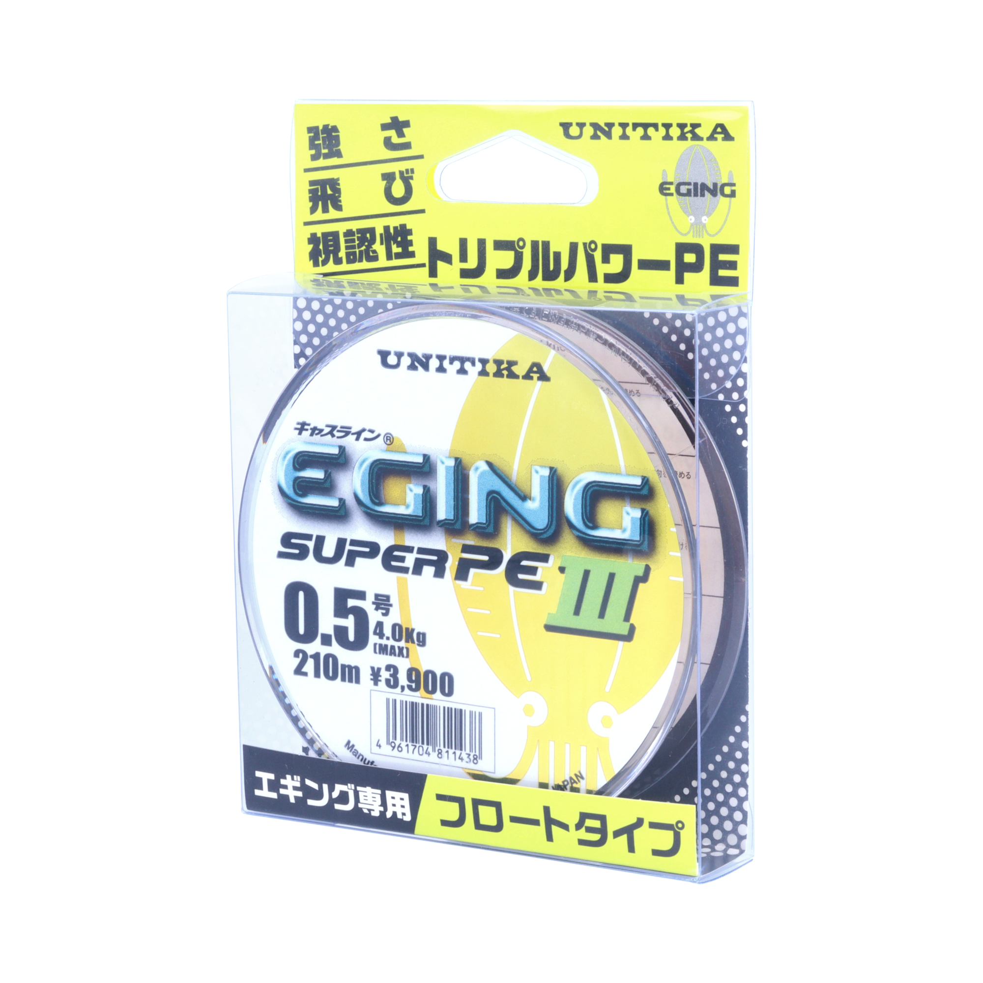 UNITIKA キャスライン® エギング スーパー PE III 0.5号/3色/150m