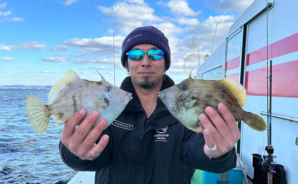 【11月〜3月】美味しい魚をお持ち帰り！
カワハギ乗り合いプラン