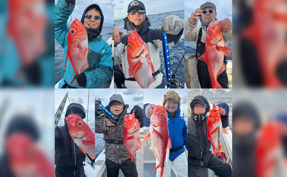 【新島沖】キンメダイ ルアー釣り　チャーター