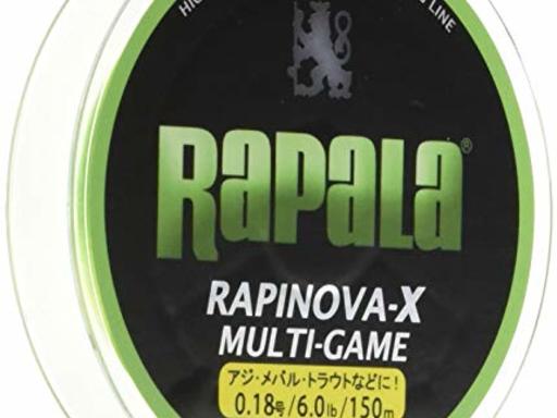 RaPaLa RAPINOVA-X MULTI-GAME LIMEGREEN 0.18号/6lb 0.18号/6Lb
