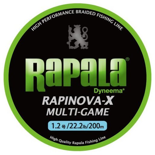 ラパラ ラピノーバ X マルチゲーム ライムグリーン 0.3号/7.2lb 0.3号/7.2Lb