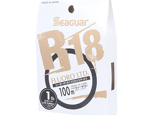Seaguar Seaguar R18 FLUORO LTD. 0.3号/1lb/100m/クリア