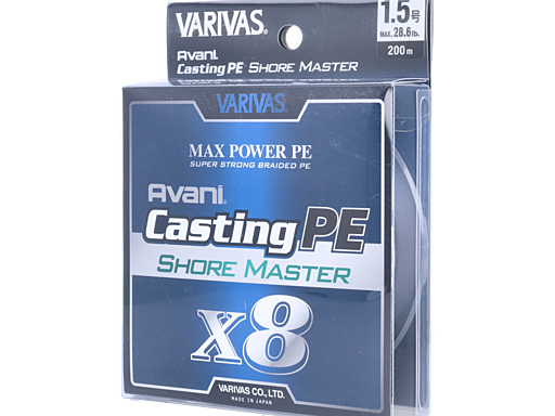 VARIVAS Avani®︎ CASTING PE MAX POWER X8 SHORE MASTER 0.8号/200m/ホワイト
