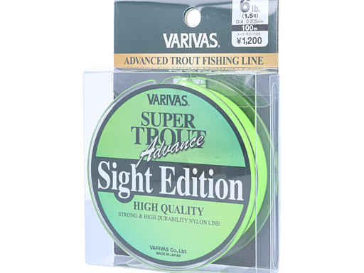 VARIVAS SUPER TROUT Advance [Sight Edition] 1号/4lb/100m/グリーン
