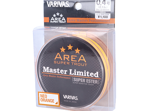 VARIVAS SUPER TROUT AREA Master Limited SUPER ESTER [NEO ORANGE] 0.3号/1.4lb/140m/オレンジ