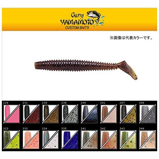 ゲーリーヤマモト 2.5 レッグワーム スモーク レッドフレーク