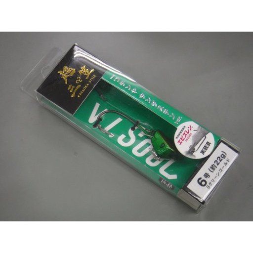 ブイアイソウル 超三笠テンヤ6号 Bグリーンゴールド