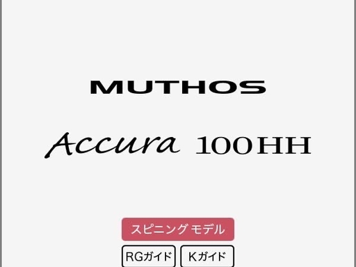 ZENAQ DEFI MUTHOS Accura 100H ( RG )