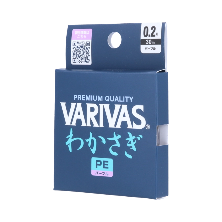 VARIVAS わかさぎ専用 PEライン［パープル］ 0.15号/パープル/60mの最