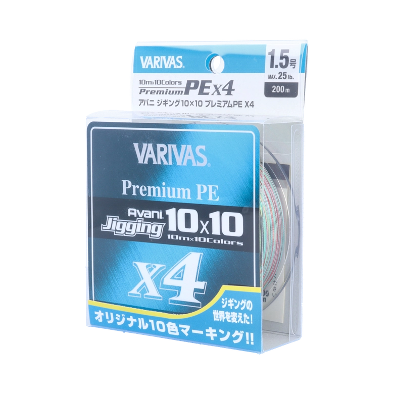 VARIVAS アバニ®︎ ジギング 10×10 プレミアム PE X4 1.2号/10色/200m