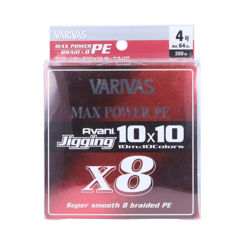 VARIVAS アバニ®︎ ジギング 10×10 マックスパワー PE X8 0.6号