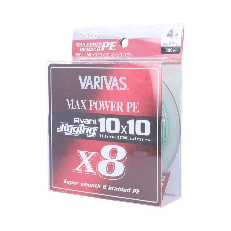 VARIVAS アバニ®︎ ジギング 10×10 マックスパワー PE X8 0.8号/10色