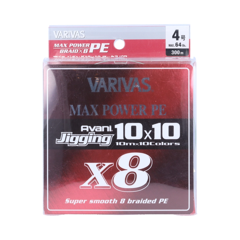 VARIVAS アバニ®︎ ジギング 10×10 マックスパワー PE X8 2.0号