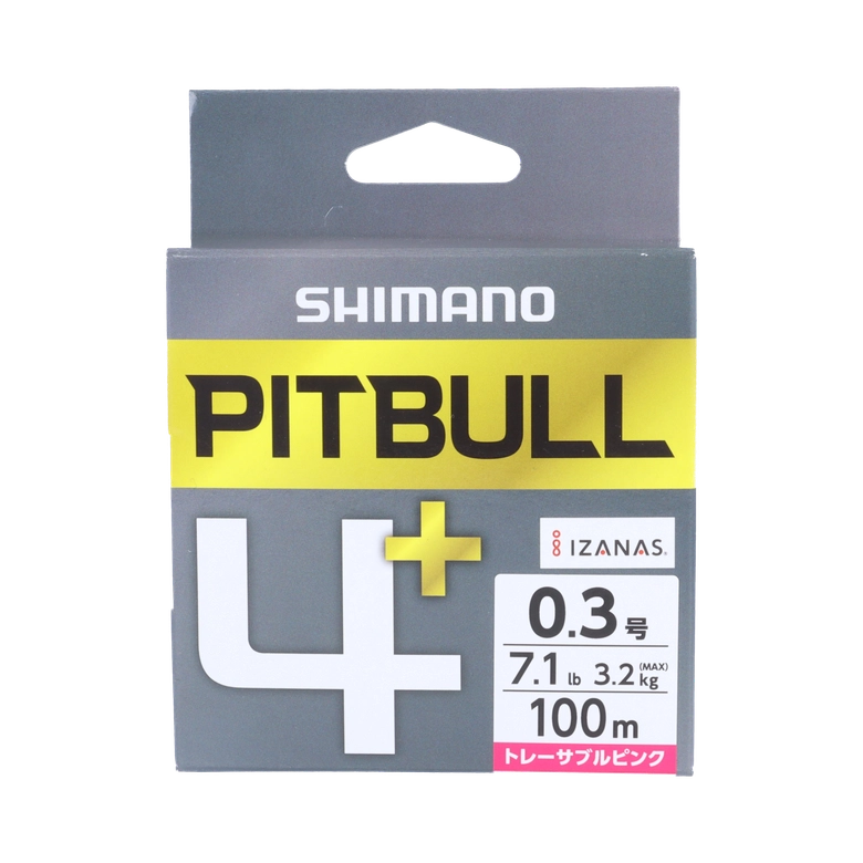 SHIMANO ピットブル 4+ 100m 0.3号/スティールグレイ/100mの最安値