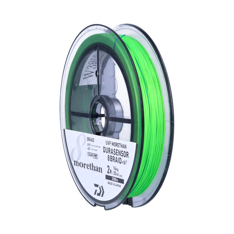 DAIWA 20UVF モアザン デュラセンサー X8 +Si² 1.2号/21.0lb/ライム