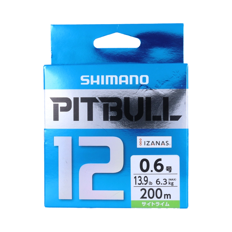 シマノ　ピットブル12編　2.0号　4ロール SHIMANO ピットブル 12 2.0号/サイトライム/150mの最安値