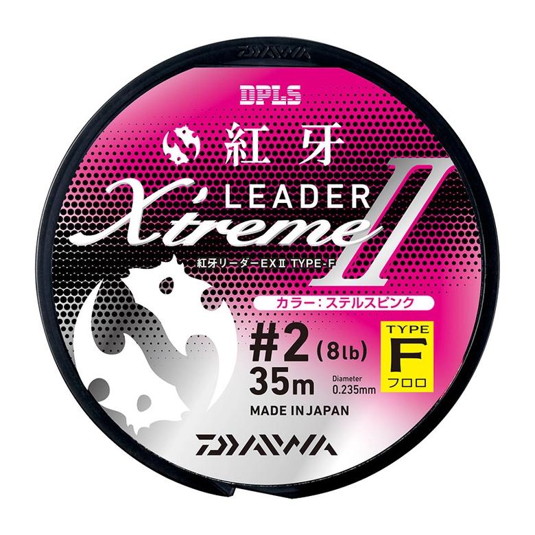 DAIWA 21紅牙リーダーEX II タイプ-F（フロロ） 4.0号/16.0lb/ステルスピンク/35mの最安値・インプレ・釣果  本音の口コミが集まる釣具通販「TACKLE BOX」