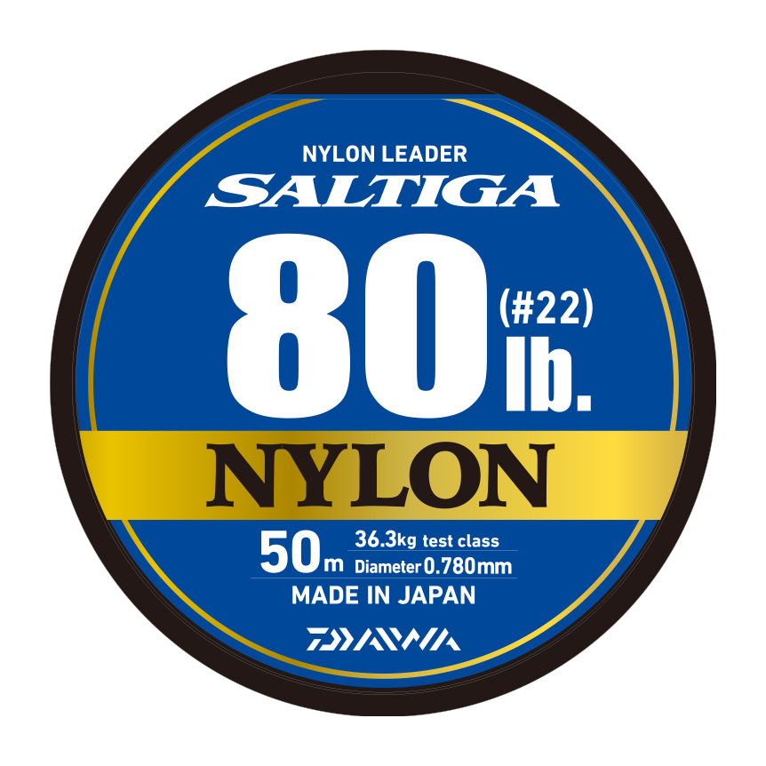 DAIWA 22ソルティガ ナイロンリーダー 30.0号/100.0lb/クリア/50m