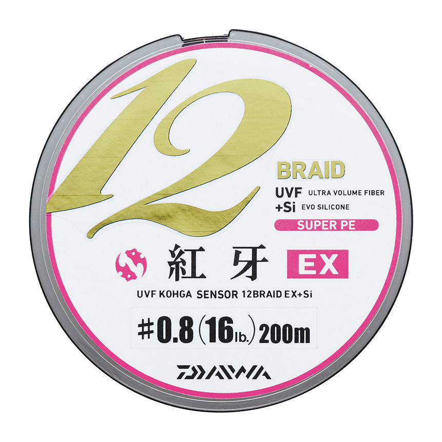 DAIWA UVF 紅牙 センサー 12 ブレイド EX +Si 0.8号/16.0lb/5色/200m