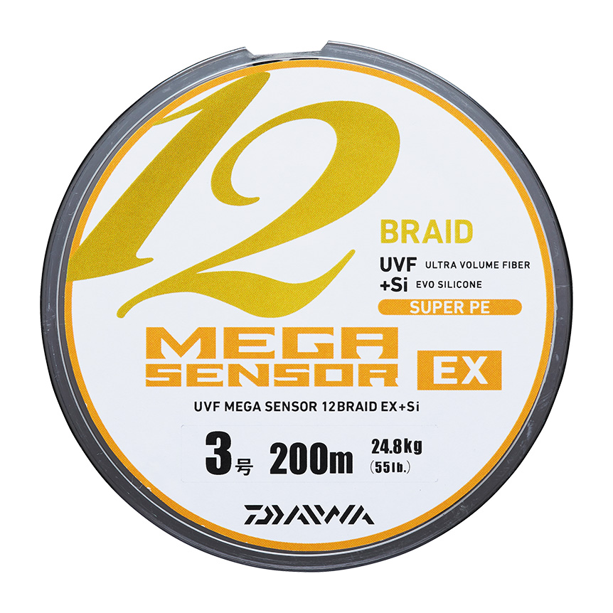 DAIWA UVF メガセンサー 12 ブレイド EX +Si 1.2号/5色